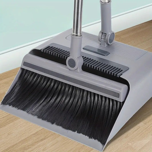 3 in 1 Broom Mop 3 in 1 Foldable Broom Mop Dustpan Combination Set | Household Cleaning Tool Set, Efficient Cleaning, Flexible Design, Quick Dust Removal, Good Helper for Home And Office Cleaning 2025